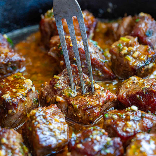 Gochu-Butter Steak Bites